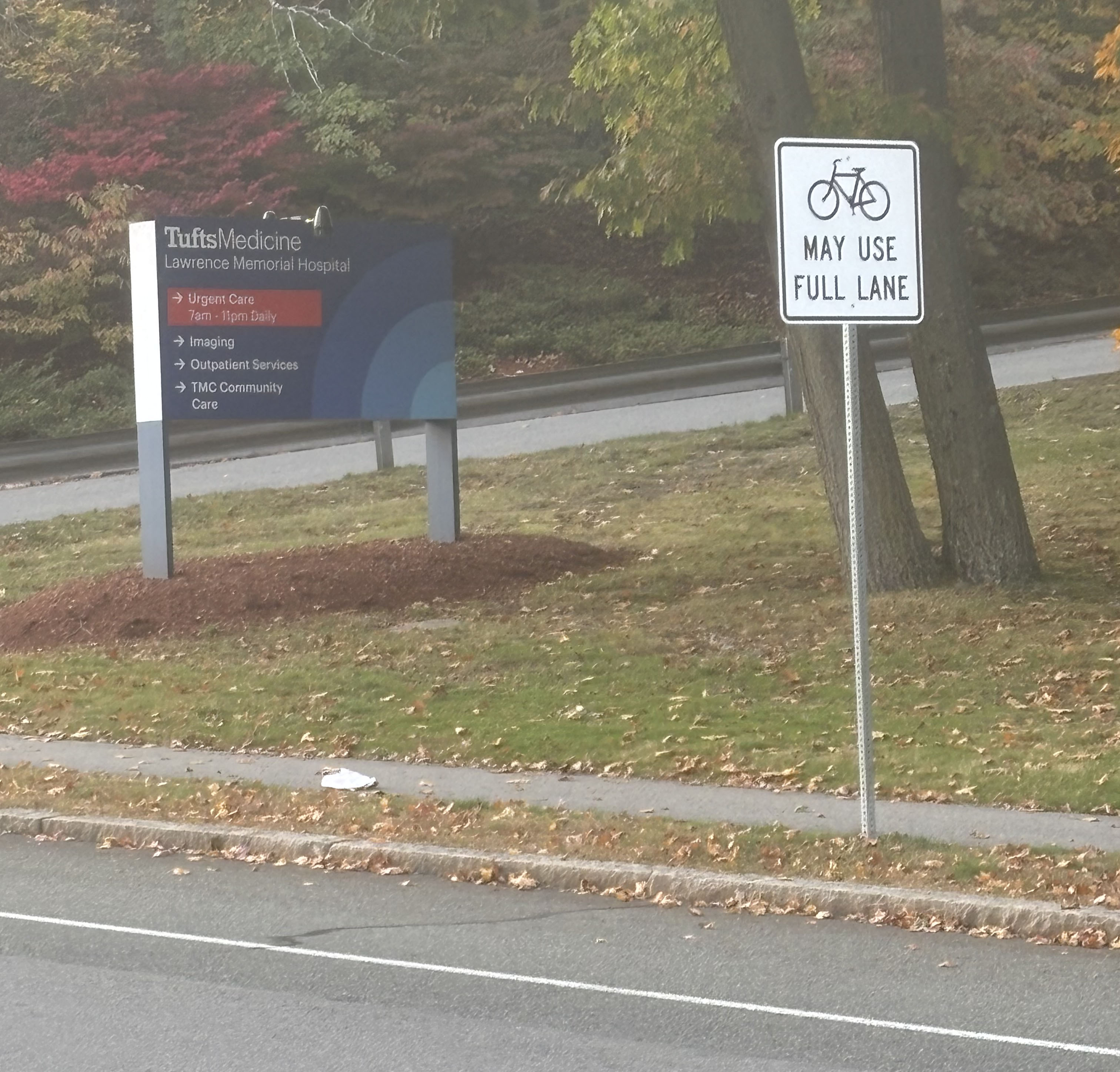 Bike Sign Lawrence Road